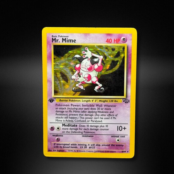 Pokemon Other - Mr. Mime 6/64 [1st Edition Holo] Rare Pokemon Card Jungle 1999